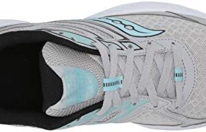 Saucony Women's Cohesion 13 Running Shoe, Grey/Black, 9