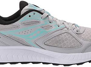 Saucony Women's Cohesion 13 Running Shoe, Grey/Black, 9