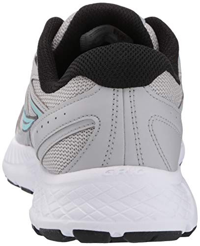 Saucony Women's Cohesion 13 Running Shoe, Grey/Black, 9