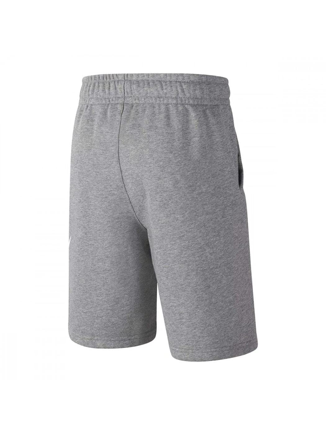 Nike Boy's Sportswear Club + HBR Fleece Shorts (Big Kids) Carbon Heather/Smoke Grey MD (10-12 Big Kid)