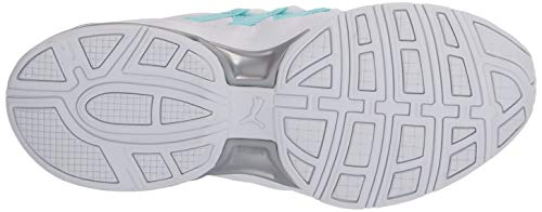 PUMA Women's Riaze Prowl, Puma White-Gulf Stream, 8.5