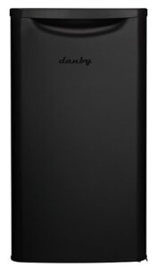 danby contemporary classic dar033a6bdb-6 3.3 cu.ft. mini fridge, compact countertop refrigerator for bedroom, living room, kitchen, office, desk, e-star rated in matte black