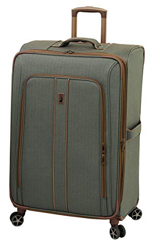 LONDON FOG Newcastle Softside Expandable Spinner Luggage, Slate Bronze, 4 Piece Set