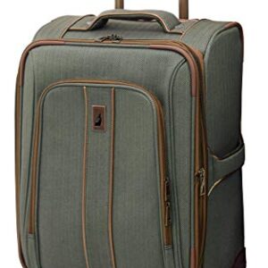 LONDON FOG Newcastle Softside Expandable Spinner Luggage, Slate Bronze, 4 Piece Set