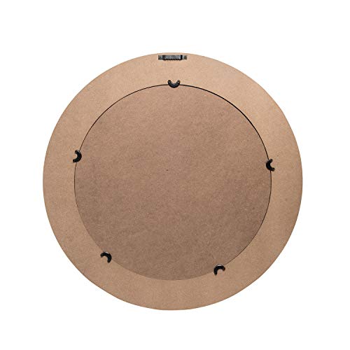 Foreside Home and Garden 23.75 inch Diameter Round Wrapped Rope Wall Mirror, Brown