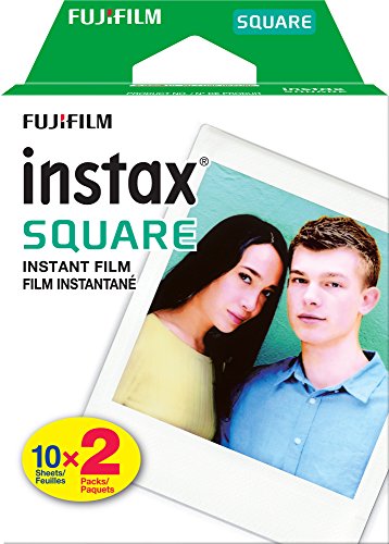 Fujifilm Instax Square Twin Pack Film - 20 Exposures & Instax Square Black Film - 10 Exposures