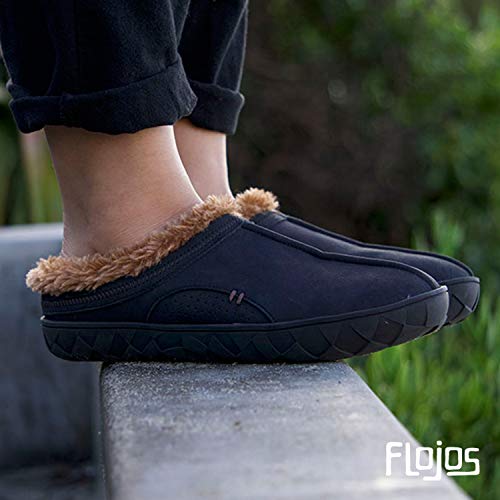 Flojos Unisex Que Slippers Black/Brown 6 M