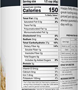 Amazon Brand - Happy Belly Quick Cook Oats, 1.12 Pound (Pack of 1)