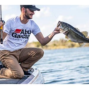 Abu Garcia 7’ Jordan Lee Fishing Rod and Reel Baitcast Combo, 5 +1 Ball Bearings with Lightweight Graphite Frame & Sideplates, Durable Construction,Yellow/Grey