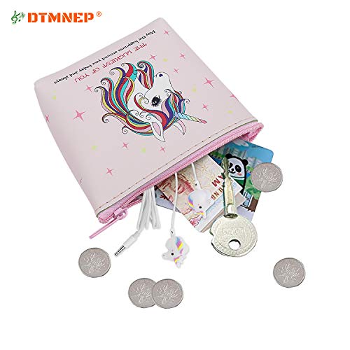 DTMNEP Unicorn Gifts Earbuds Earphones for Girls Kids Compatible with Apple Android with Unicorn Key Chain, Headphone Bag, Gift Card, Gift Box, and Back to School Supply for Kids