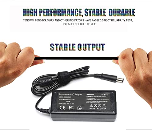 AC Adapter Laptop Charger for HP Pavilion G6 G7 DV6 DV5 DV4 G72 G71 G60 G61 G62 DM4 HP 2000-2B09WM 2000-2A20NR Notebook PC 65W 18.5V 3.5A Power Supply Cord