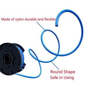0.065" Line String Trimmer Autofeed Replacement Spool Compatible with Ryobi One+ AC14RL3A 18V,24V,40V Cordless Trimmers,12 Pack (10 Replacement Spool, 2 Trimmer Cap) by LIYYOO