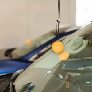 Firefly 2-Pack Garage Parking Guide Tennis Ball Car Stopper on a String Parking Aid Pack of Two