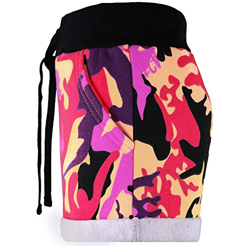 Kids Girls Shorts Fleece Camouflage Baby Pink Summer Hot Short Dance Gym Pants