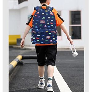 CAMTOP Preschool Backpack for Kids Boys Toddler Backpack Kindergarten School Bookbags (Y0057 Car-Navy Blue)