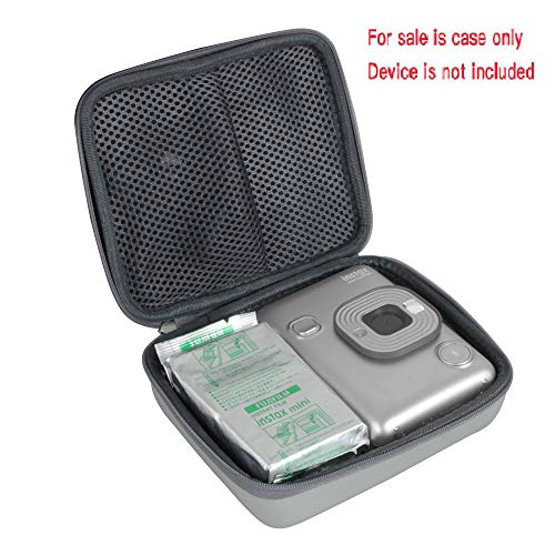 Hermitshell Hard EVA Travel Case for Fujifilm Instax Mini Liplay Hybrid Instant Camera (for Camera+Film, Grey)