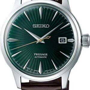 Seiko presage Mens Analog Automatic Watch with Leather Bracelet SRPD37J1