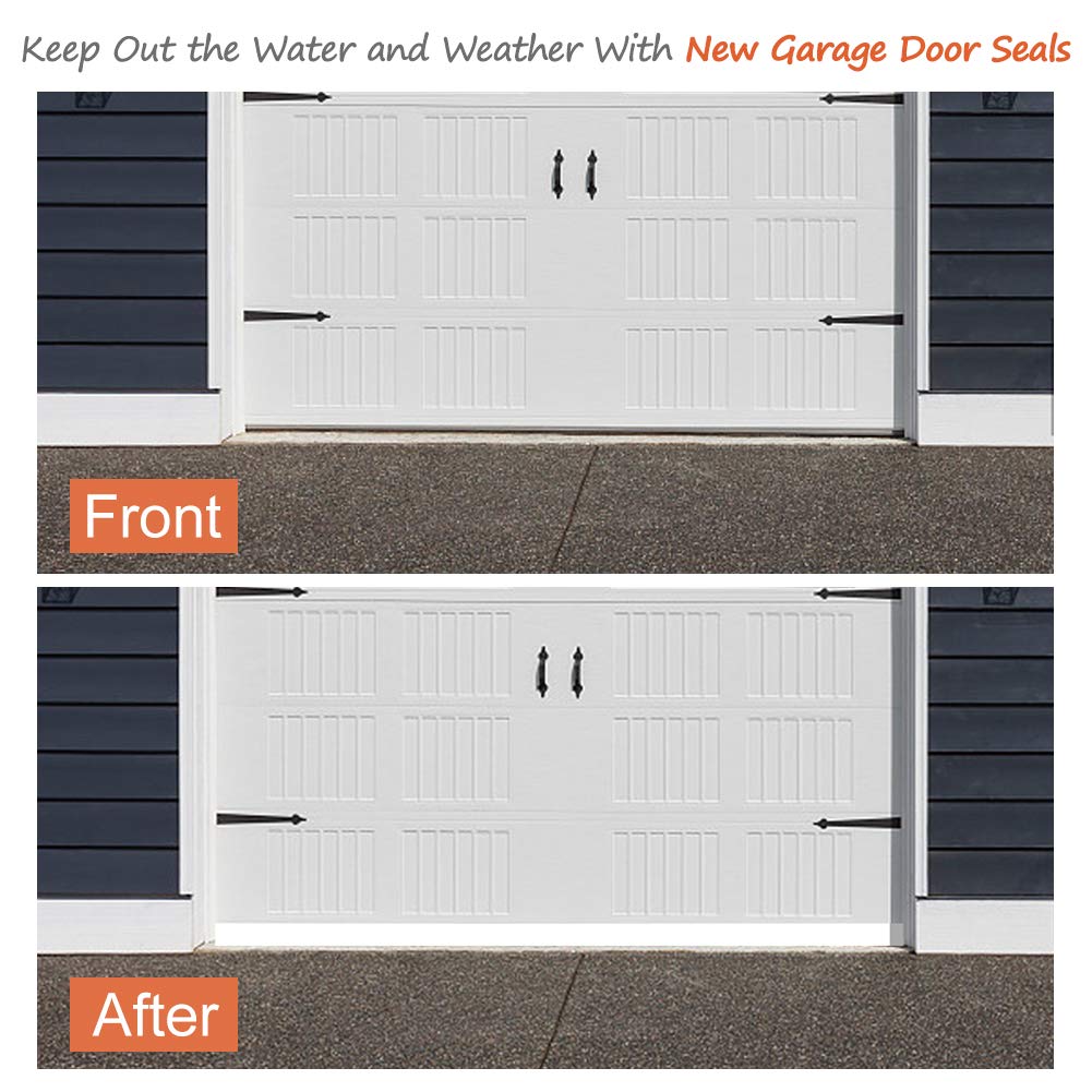 2 Pack Door Draft Stopper,Door Sweep 4" W x 37" L Under Door Bottom Seal for Garage Basement Exterior and Interior Doors -Solid White