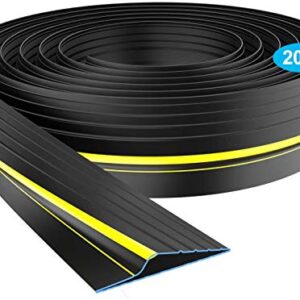 Universal Garage Door Threshold Seal, West Bay DIY Weather Stripping Bottom Rubber 20 Feet Length Totally(sealant not Included) Father's Day Christmas Gifts