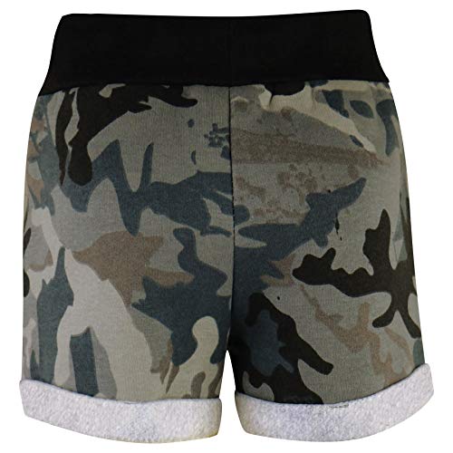 Kids Girls Shorts Fleece Camouflage Charcoal Summer Hot Short Dance Gym Pants