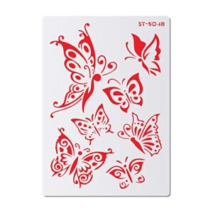 ak art kitchenware butterfly design cake and cookie stencils for painting royal icing laser cut template fondant decorating tools for bakery