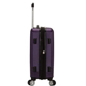 Rockland Star Trail Hardside Spinner Wheel Luggage, Purple, 2-Piece Set (20/28)