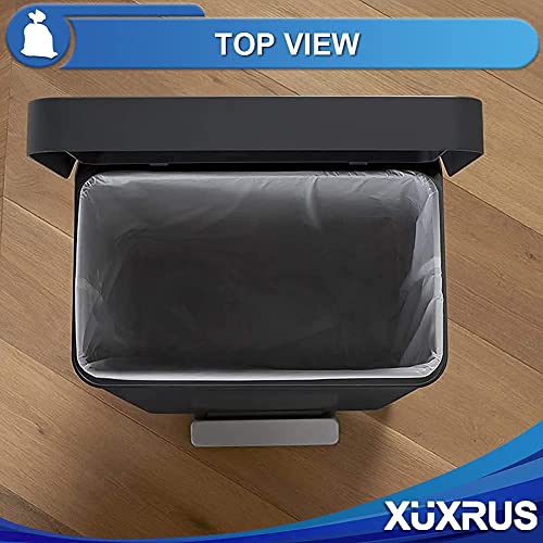 XUXRUS Small Trash Bags 3 Gallon, White Garbage Bags for Bathroom,Kitchen,Office,Bedroom,200 Counts Fit 8~10 Liter Wastebasket Trash Can