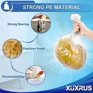 XUXRUS Small Trash Bags 3 Gallon, White Garbage Bags for Bathroom,Kitchen,Office,Bedroom,200 Counts Fit 8~10 Liter Wastebasket Trash Can