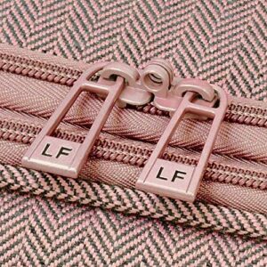 LONDON FOG Newcastle Softside Expandable Spinner Luggage, Rose Charcoal Herringbone, Checked-Large 28-Inch