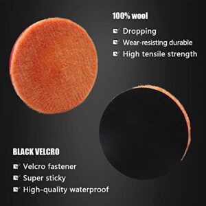 SPTA 9Pcs Polishing Pads Kit, 7 Inches Large Size Buffing Pads, Car Foam Buffing Sponge Pads Kit with 5/8"-11 Backing Plate for Car Care Polisher Boat Waxing Polishing Sealing Glaze