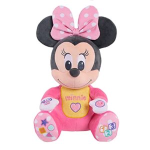 disney baby musical discovery plush minnie mouse, officially licensed kids toys for ages 06month by just play