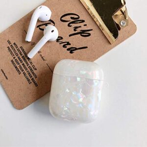 J.west 2019 Newest AirPods Case, Macaron Color Cute Sparkle Glitter Pretty Design Bling AirPods Soft TPU Protective Case Accessories Kit Compatiable with Apple AirPods 1st/2nd Charging Case Colorful