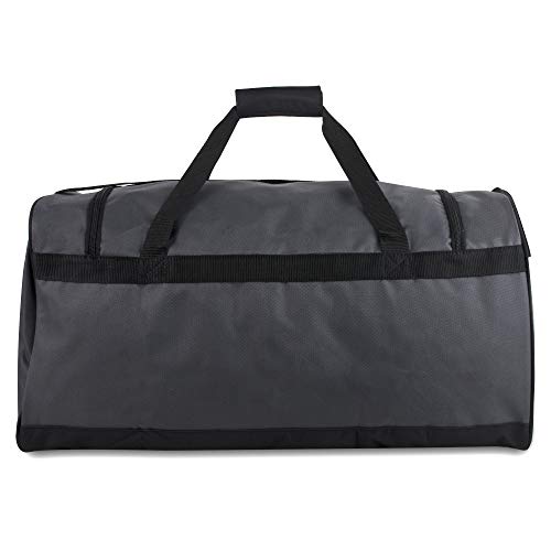 55 Liter, 24 Inch Lightweight Canvas Duffle Bags for Men & Women For Traveling, the Gym, and as Sports Equipment Bag/Organizer (Grey 1)