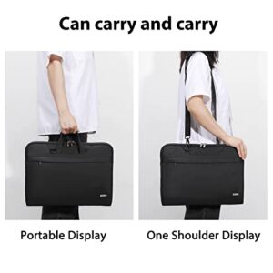 V Voova Laptop Shoulder Bag Carrying Case 17 17.3 inch for Men Women,Slim Computer Sleeve Tablet Cover Compatible with MacBook 17,HP Envy 17/Pavilion 17,Lenovo,Acer Asus Dell Notebook,Black