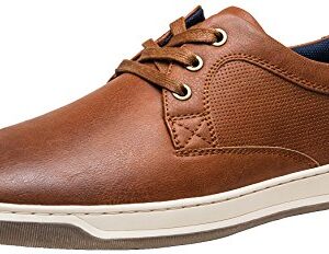 Jousen Men's Casual Shoes Memory Foam Mens Fashion Sneakers 3 Eyelets Business Dress Sneaker (A81Q06 Yellow Brown 11)