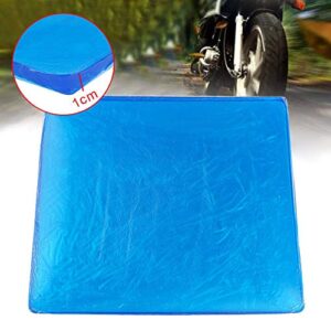 LisylineAuto Motorcycle Seat Gel Pad Shock Absorption Mats Reduce Fatigue Comfortable Soft Cooling Fabric Cushion Blue Cool DIY Saddle (25 x 22 x 1cm)