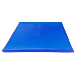 LisylineAuto Motorcycle Seat Gel Pad Shock Absorption Mats Reduce Fatigue Comfortable Soft Cooling Fabric Cushion Blue Cool DIY Saddle (25 x 22 x 1cm)