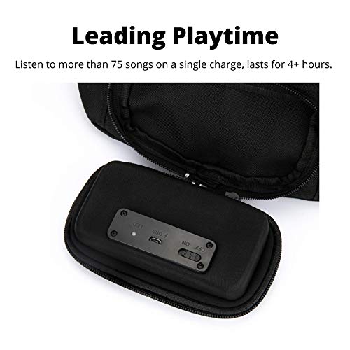 SUPER REAL The #1 Fannypack with Speakers. Bluetooth Fanny Pack for Parties/Festivals/Raves/Beach/Boats. Rechargeable, Works with iPhone & Android. #1 Bachelorette Party Gift (Black, 2023 Edition)