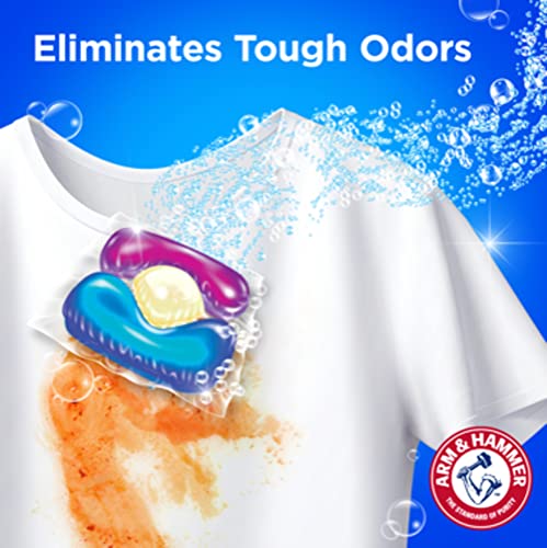 Arm & Hammer Plus OxiClean With Odor Blasters Laundry Detergent 5-IN-1 Power Paks, 42CT (Packaging may vary)