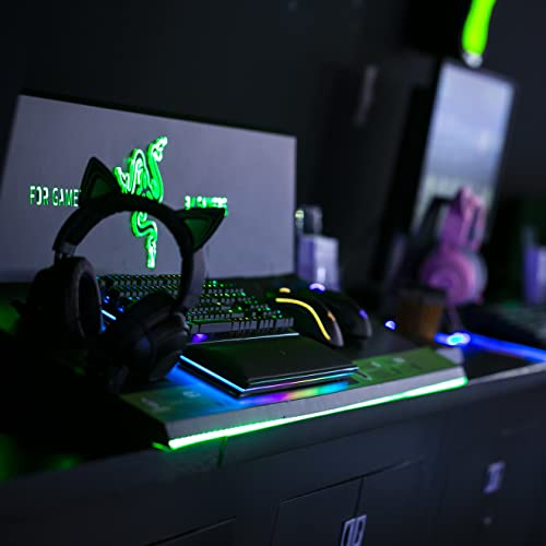 Razer Kitty Ears for Kraken Headsets: Compatible with Kraken 2019, Kraken TE Headsets - Adjustable Straps - Water Resistant Construction - Neon Purple