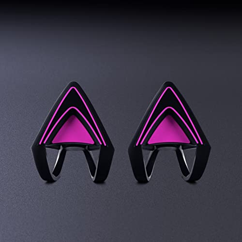 Razer Kitty Ears for Kraken Headsets: Compatible with Kraken 2019, Kraken TE Headsets - Adjustable Straps - Water Resistant Construction - Neon Purple