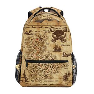 senya pirate treasure map school backpack travel rucksack book bag laptop backpack