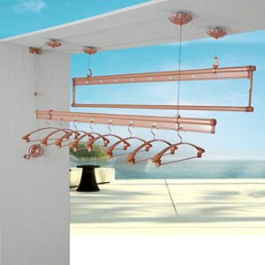 Drying Rack Clothes Airer Ceiling Pulley Maid Traditional Mounted Clothing Dryer Laundry 150cm