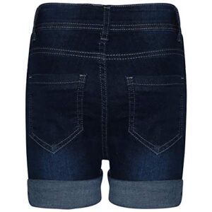 Kids Girls Shorts Bermuda Dark Blue Jeans Hot Pant Summer Denim Chino Short 5-13