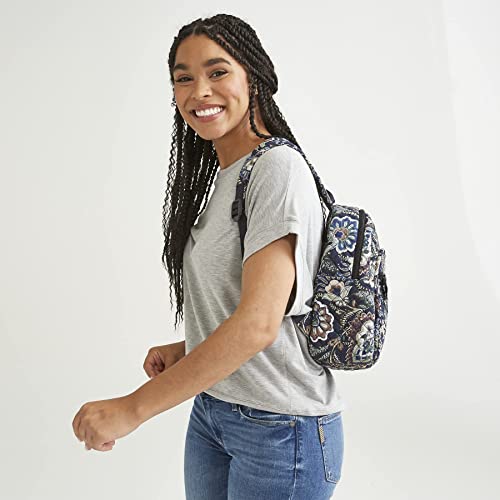 Vera Bradley Women's Cotton Small Backpack, Kingbird Plaid, One Size