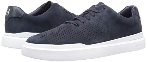 Cole Haan Men's Grandpro Rally Laser Perf Sneaker, Navy Ink Nubuck, 10