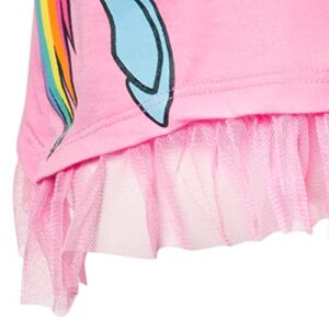 My Little Pony Little Girls Ruffled Sleeves T-Shirt Bike Shorts Set 6