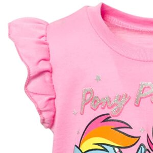 My Little Pony Little Girls Ruffled Sleeves T-Shirt Bike Shorts Set 6