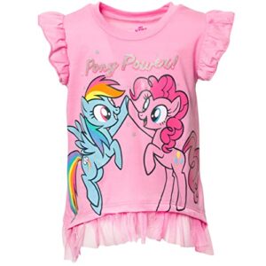 My Little Pony Little Girls Ruffled Sleeves T-Shirt Bike Shorts Set 6