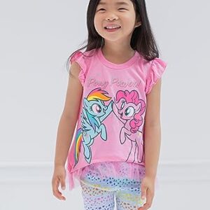 My Little Pony Little Girls Ruffled Sleeves T-Shirt Bike Shorts Set 6